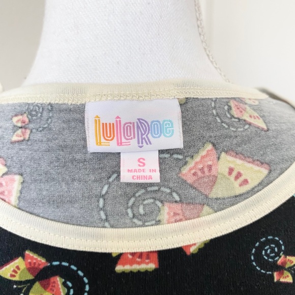 🍉 LuLaRoe Women’s Top Black w/ Butterflies - Picture 5 of 6